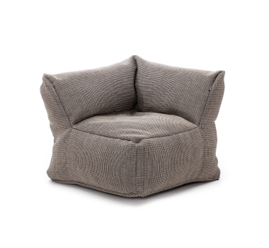 Roolf DOTTY Poef Club Corner Medium  Grey