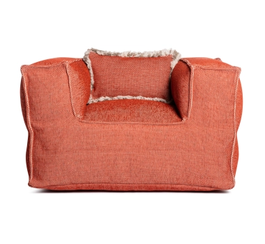 SILKY Club Seat Poef Terracotta