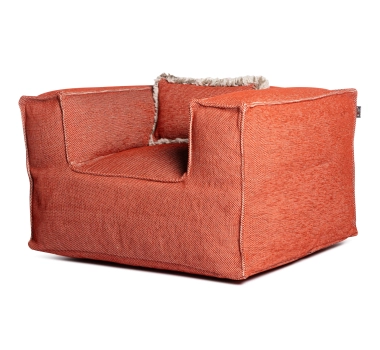 SILKY Club Seat Poef Terracotta