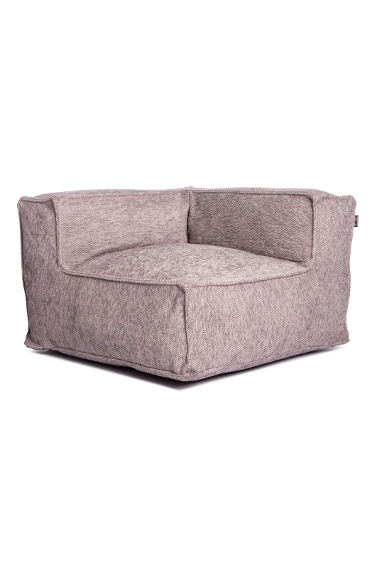 Silky Corner Seat Poef Lila