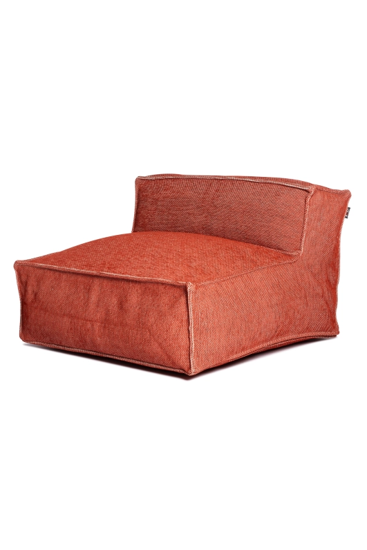 Silky Single Seat Poef Terracotta