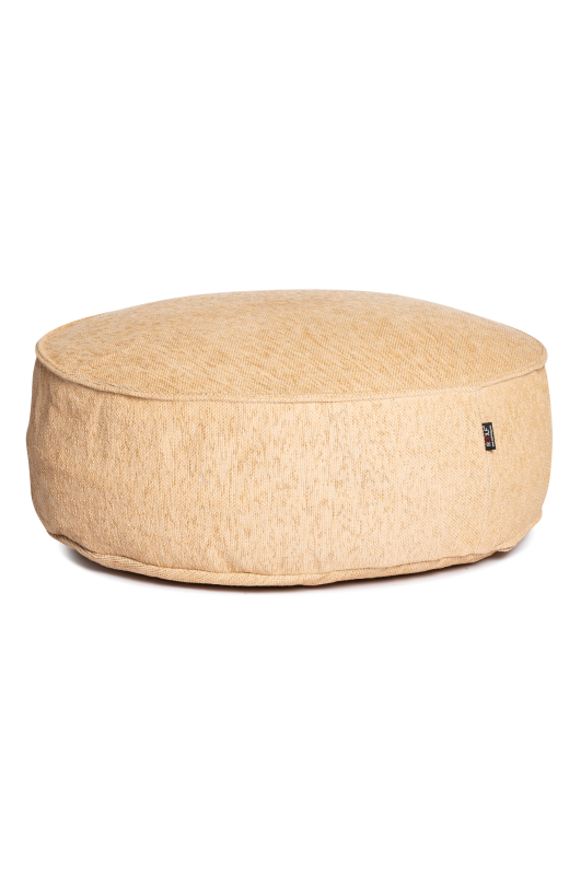 Roolf Silky Round Pouf Gold