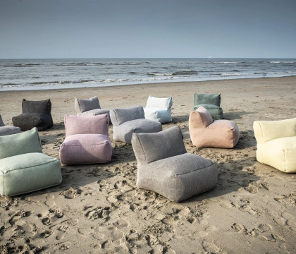 Dotty sfeerfoto op het strand